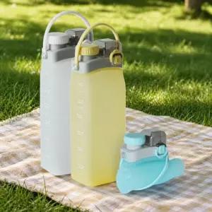 리본제이 무디타 플래티넘 실리콘 물병 접이식 롤업 텀블러 물통 600ml