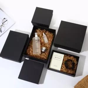 고급 선물용 포장 박스 블랙 무지 선물 상자 초콜렛 쿠키 의류 미니 대형 9x9x5cm