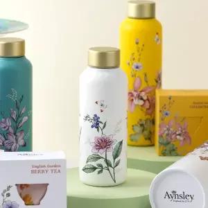 [앤슬리](센텀시티점)잉글리시 티가든 텀블러 400ml (화이트,터콰이즈,옐로우)