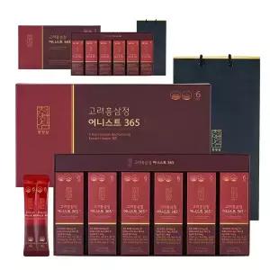[내일도착] 천양삼 6년근 고려홍삼정 어니스트 365 홍삼스틱 10g x 60포 선물세트+쇼핑백, 2개