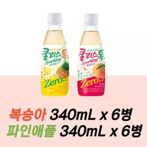 쿨피스제로 칼로리 복숭아 파인애플음료 12pet 납품 청량음료 쥬스 톡