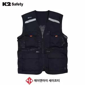 케이투세이프티 메쉬 망사조끼 21VE-612R 네이비