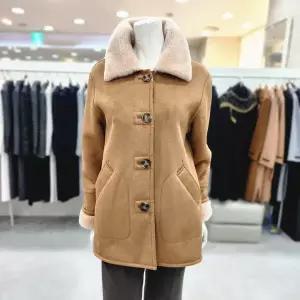 양털배색 단추무스탕 KOJKPL0300
