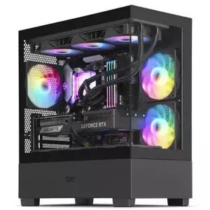 :다크플래쉬 darkFlash DS500M RGB 미니타워 컴퓨터 PC 케이스 (블랙)