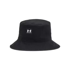 Under Armour 남성용 브랜드 버킷 모자, (001) 블랙 / 화이트, 라지-XL