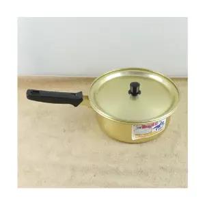 (18cm) 황냄비 편수/냄비/찌게/업소용/양은/전골/레트로/식당/찌개/가정용/주방/황양은/노란색/복고풍/옛날