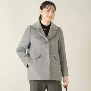 알파카 울 모직 봄 가을 초겨울 정장 반 코트 J12531