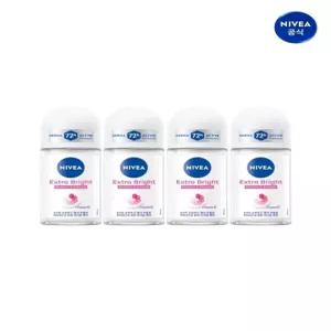 니베아 데오드란트 롤온 엑스트라 브라이트 50ml 4개