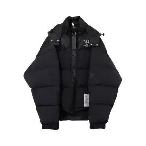 메종미하라야스히로 후드 패딩 재킷 J15BL141BLACK TP449396047