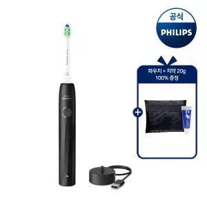 [필립스][파우치+치약 20G 증정]PHILIPS 필립스 NEW 소닉케어 2100 시리즈 블랙 HX4021/02