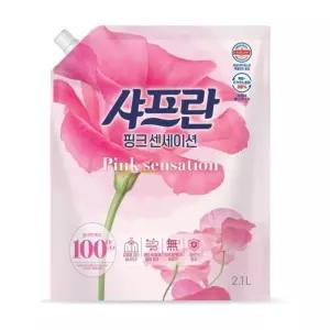 샤프란핑크센세이션 샤프란섬유유연제 2.1L