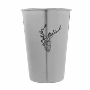 스텐컵(500ml) (실버) 아이스커피잔 스텐물컵 업소용스텐컵