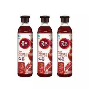 청정원 홍초 석류 900ml, 3개