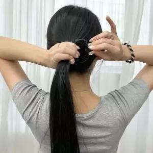 포니테일 올림머리 집게핀 블랙 포니테일집게핀 올림머리집게핀 헤어집게핀 반묶음집게핀 반머리집게핀
