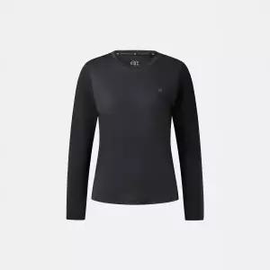 [코오롱스포츠](광주신세계) 여성 소매 하이브리드 긴팔 라운드 티셔츠 JKTBM25282BLK
