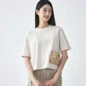 [지센] 여성 소로나 포켓 라운드 반팔 티셔츠 LSTSO481_LB