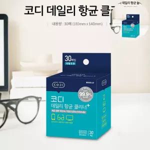 물티슈 쌍용 코디 클리너 크리너 소독 레몬향 GSC05019 30매