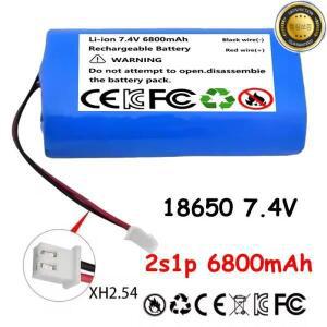 7.4V 18650 배터리 팩 2S1P XH2.54 플러그 6800mAh 충전식 플러그+PCB