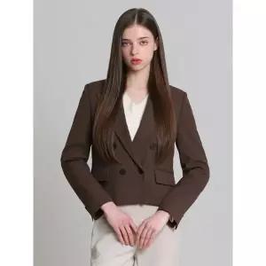 [하프클럽/]포멀 더블 크롭 셋업 재킷 (택가격278000원)