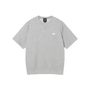 매장정품 LEE 펠트 트위치 로고 반팔 맨투맨 그레이 LE2602CR14GR 313044