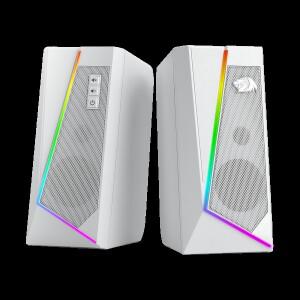 Redragon GS520 RGB 데스크탑 스피커, 6가지 다채로운 LED 모드를 갖춘 채널 PC 스테레오 향상된 사운드,