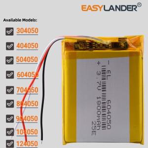 3선 304050 3.7V 1500mAh 104050124050 Lipo 리튬 이온 폴리머 배터리