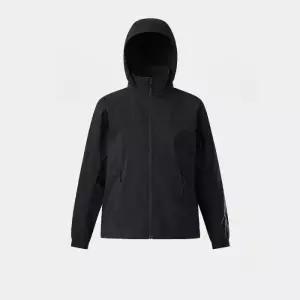 26SS 여성 제노아 스트레치 중기장 인후드 재킷 JKJJM26254BLK