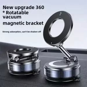 2026 신형 차량용 진공 자석식 휴대폰 거치대 - MagSafe용 흡착식 휴대폰 마운트 360도 회전    회전 가능