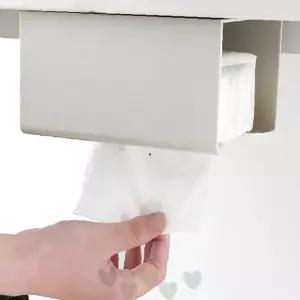 주방 싱크대 하부 수납장 부착 티슈 키친타월 걸이 홀더 케이스 정리 보관 용품