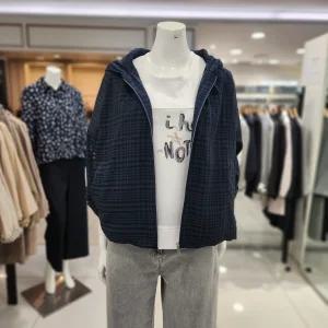 시스루체크 후드점퍼  Z6B5O103-1-NY_BP