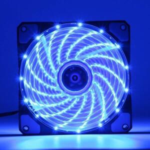120mm LED  무소음 컴퓨터 PC 케이스 팬 15 12V Cpu 방열판 쿨러 마스터 냉각 DC 4P 3P 커넥터