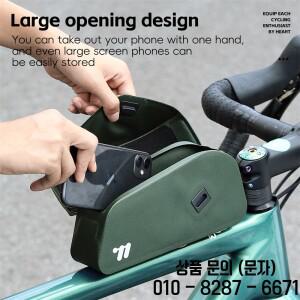 서쪽 자전거 자기 뚜껑 상단 튜브 가방 볼트 장착 및 스트랩 MTB 도로 전면 프레임 구조화 된