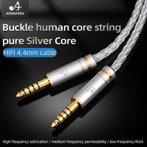 ATAUDIO HiFi 순은 4.4mm to 오디오 케이블 밸런스드  업그레이드 텍스 T60RP