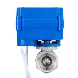DN20 스테인리스 스틸 양방향 전동 볼 밸브 DC5V 12V 24V AC220V 전기 볼 밸브 3/4 인치 CR01 CR02 CR03 CR