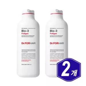 닥터포헤어 바이오3 폴리젠 탈모완화 샴푸 허브향 500ml x 2개 중년 남자 여자 시니어 모발 두피 관리