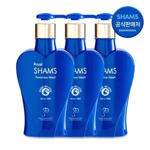 백옥생 로얄 샴스 여성청결제 220ml 3개