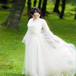 스타일 코스프레 의상 선녀 중국풍 할로윈 여신 코스튬 옷 한푸 중드 고대 촬영 전통 세트