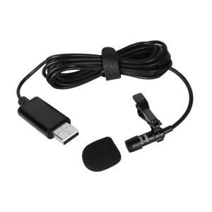 NWE 라펠 마이크 150 휴대용 미니 클립온 무지향성 스테레오 USB PC 컴퓨터용