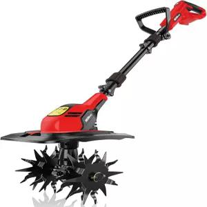 밀워키 M18 배터리와 호환되는 하인프로 무선 경운기 정원 가꾸기용 9 폭 및 7 깊이 전기 360RPM 로토틸러