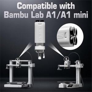 (B63C) Bamboo Lab A1/A1Mini AMS Lite 필라멘트 허브 5방향 부품 4-in-1 PTFE 어댑터 3D 프린터 부품용 2