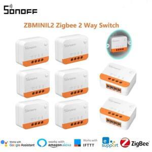 SONOFF ZBMINI-L2 Zigbee DIY Mini Smart Switch Module No Neutral Wire Required Work With Alexa Google