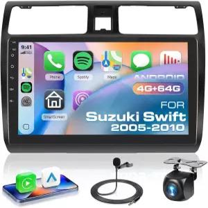 스즈키 스위프트 2005-2010용 8코어 퀄컴 스냅드래곤 안드로이드 카 스테레오 10인치 터치스크린 무선