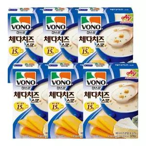 [안전포장] 보노 컵스프 체다치즈스프 (3입) 63g X 6개 145662