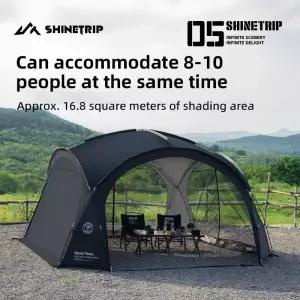 에어텐트 ShineTrip 야외 캠핑 실버 코팅 캐노피 방수 자외선 차단제 차양 텐트 돔
