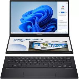 ASUS 젠북 듀오 듀얼 14인치 OLED 3K 120Hz 터치스크린 노트북 인텔 코어 울트라 7 255H 32GB RAM 1TB SSD