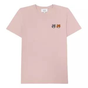 메종키츠네 더블폭스 여성 반팔티셔츠 OW011CFKJ7026 0172