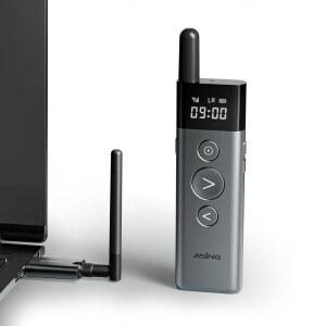 최대 980피트 장거리 무선 프레젠테이션 리모컨, 에어 마우스가 있는 파워포인트 클리커, 볼륨 조절, 스포트라이트 및 기능, Windows /Mac, , 노트북 키노트용 플러그