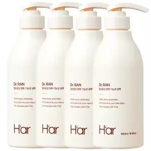 하아르H'ar NEW 계란유래 단백질 샴푸 달걀샴푸, 500ml, 4개