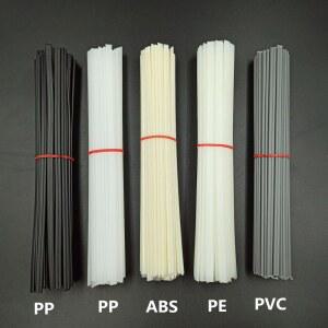 호환 5/10/20PCS 플라스틱 용접봉 ABS/PP/PVC/PE 용접 스틱 5x2mm 플라스틱 용접기 범퍼 수리 용접 용품 20CM