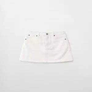 (W) 클래식 데님 미니 스커트 화이트 2 SA261WDK04 WHT